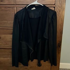 Black moto jacket